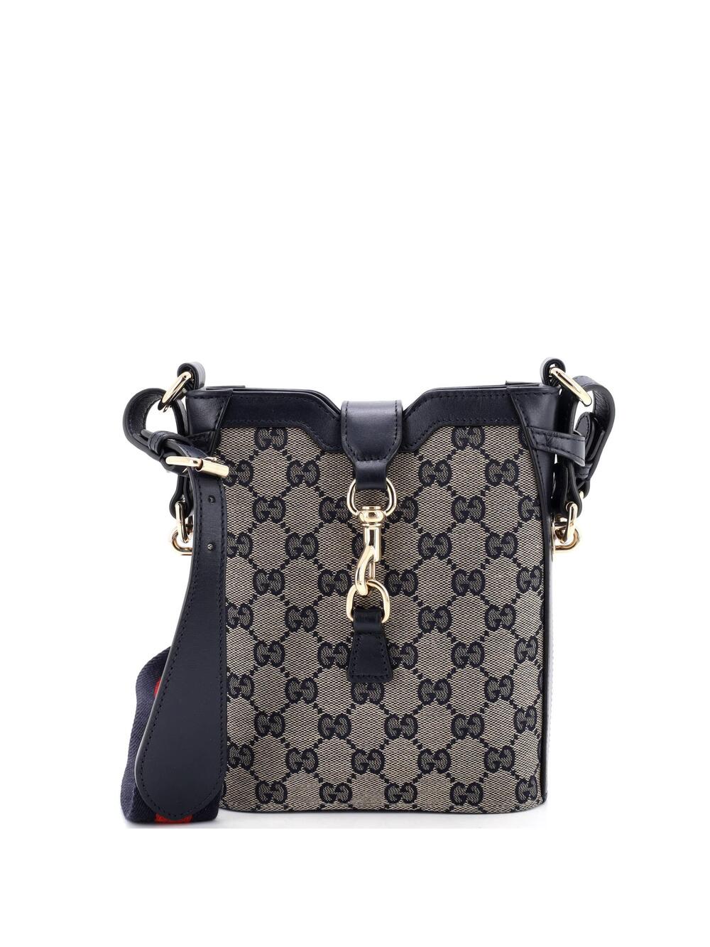 Gucci Bucket Bag Gg Canvas With Leather #244281G12B